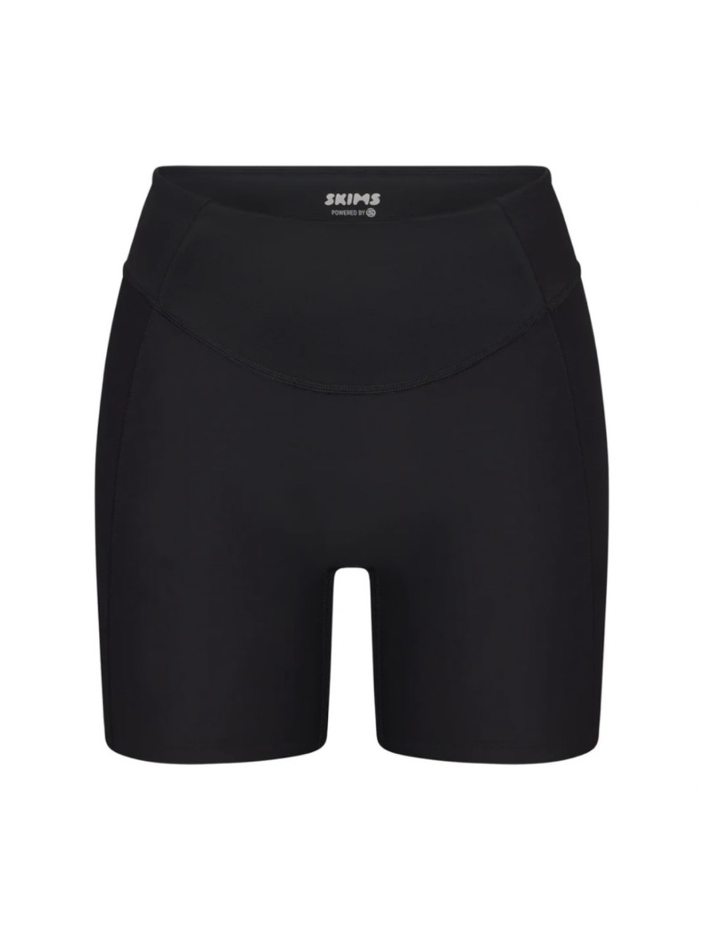 NWT SKIMS Mid Waisted Performance Compression Biker Shorts Onyx XXS AP-BKS-1604